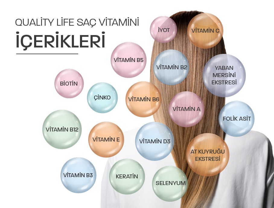saç vitamini içerikleri